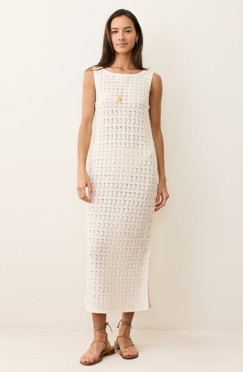 Marine Layer Mirage Open Stitch Maxi Sweater Dress, Alternate, color, 