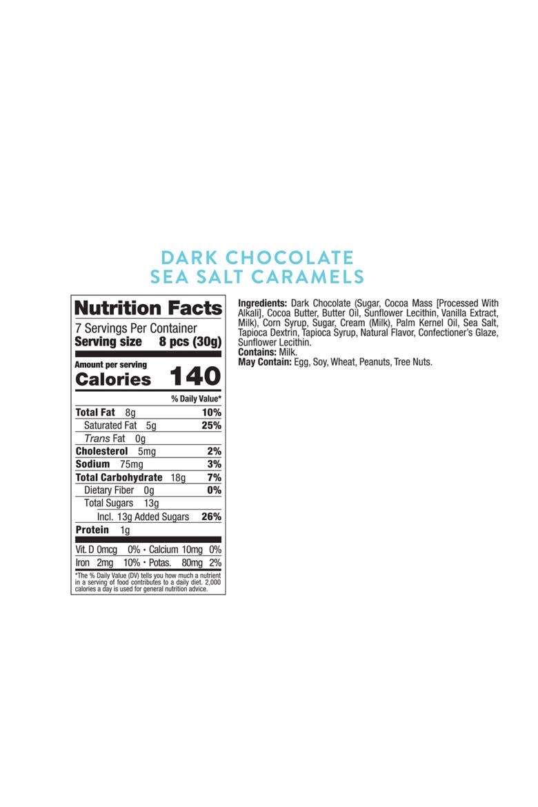 2-Pack Bellissimo Dark Chocolate Sea Salt Caramels, Alternate, color, NO COLOR