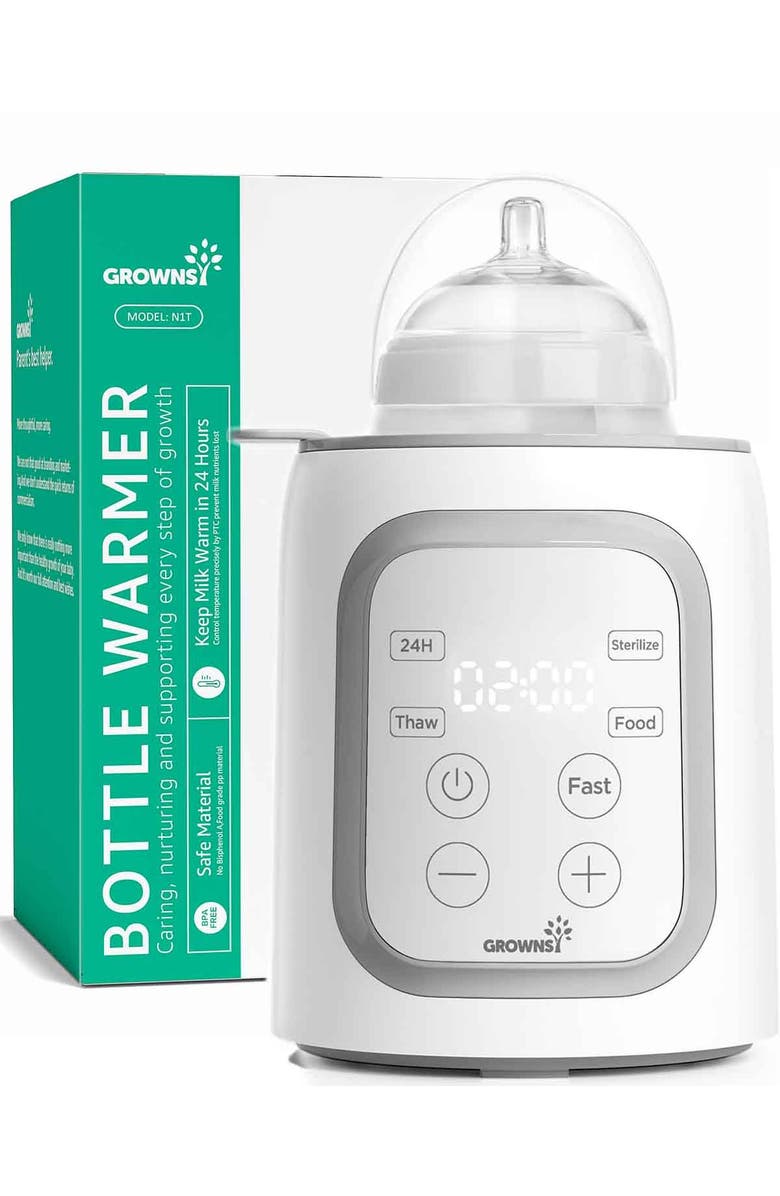 GROWNSY Baby Bottle Warmer, Main, color, White