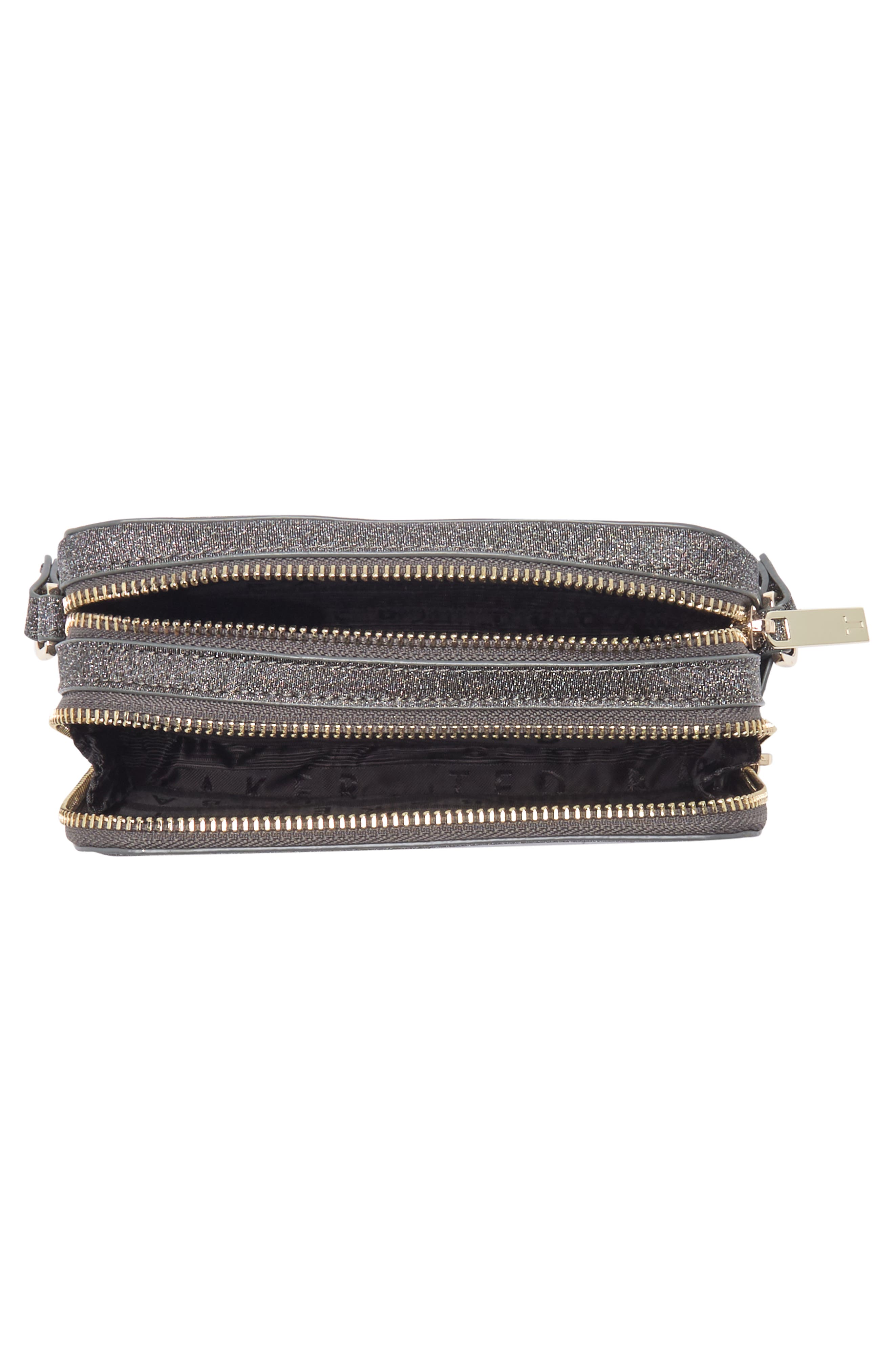 Stina Embossed Faux Leather Crossbody Bag, Alternate, color, BLACK NOIR