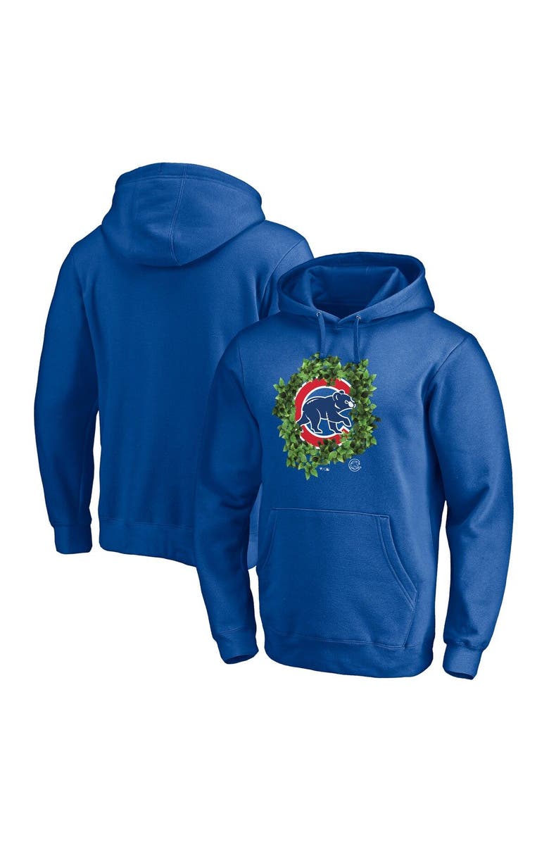 FANATICS Men's Fanatics Branded Royal Chicago Cubs Hometown Fitted Pullover Hoodie, Alternate, color,