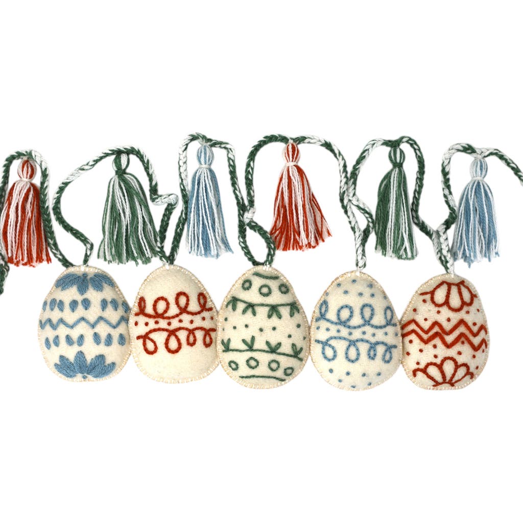 Melange Collection Easter Egg Garland In Pastels