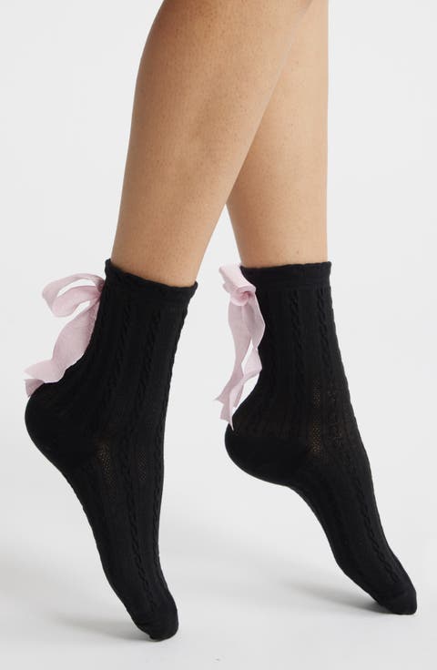 Mel Bow Crew Socks