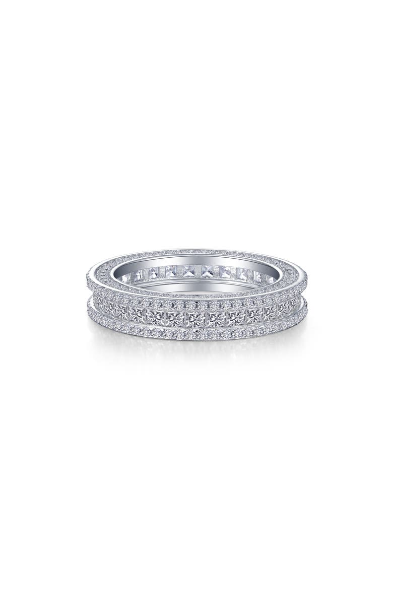 Princess Cut Simulated Diamond Eternity Band, Main, color, WHITE