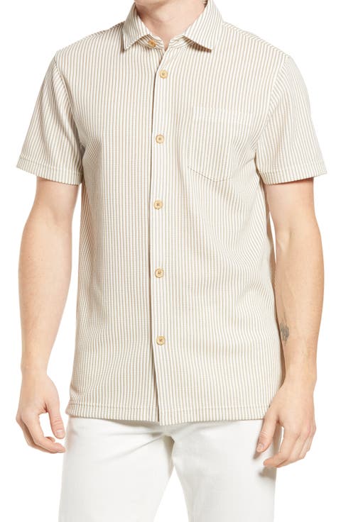 Ramenn Stripe Short Sleeve Button-Up Shirt