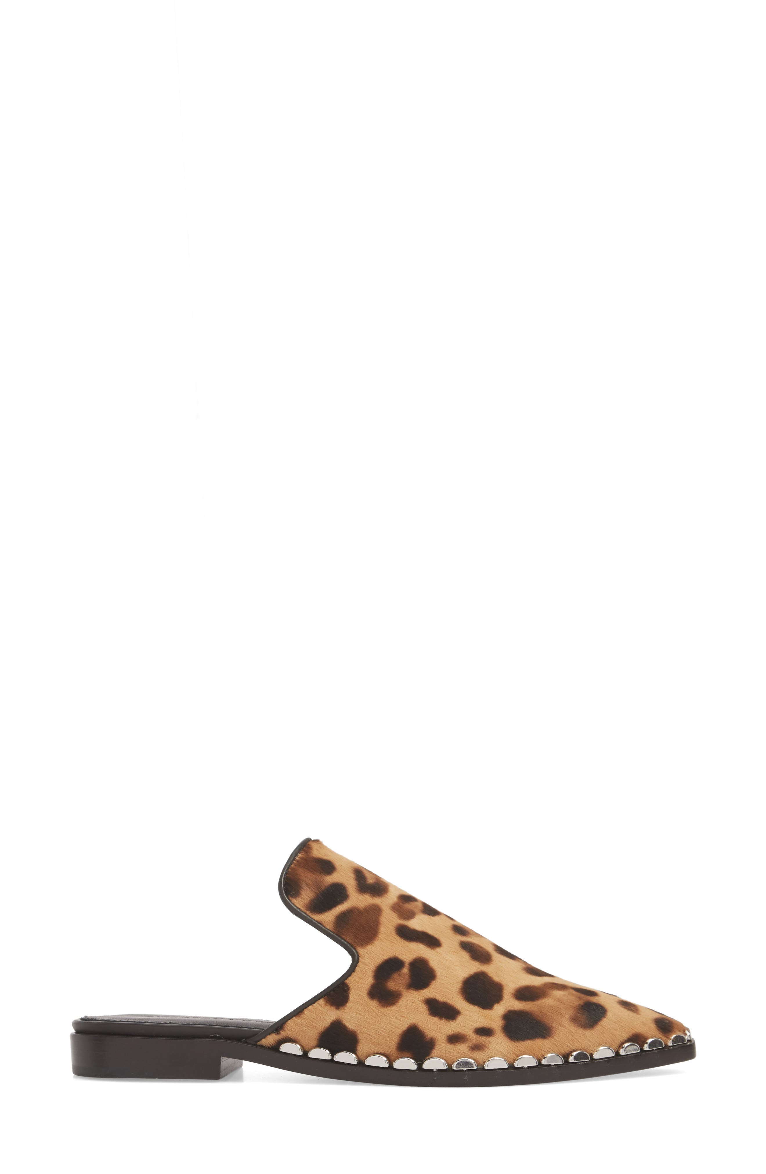Elany Genuine Calf Hair Mule, Alternate, color, CAMEL MULTI LEOPARD CALF HAIR