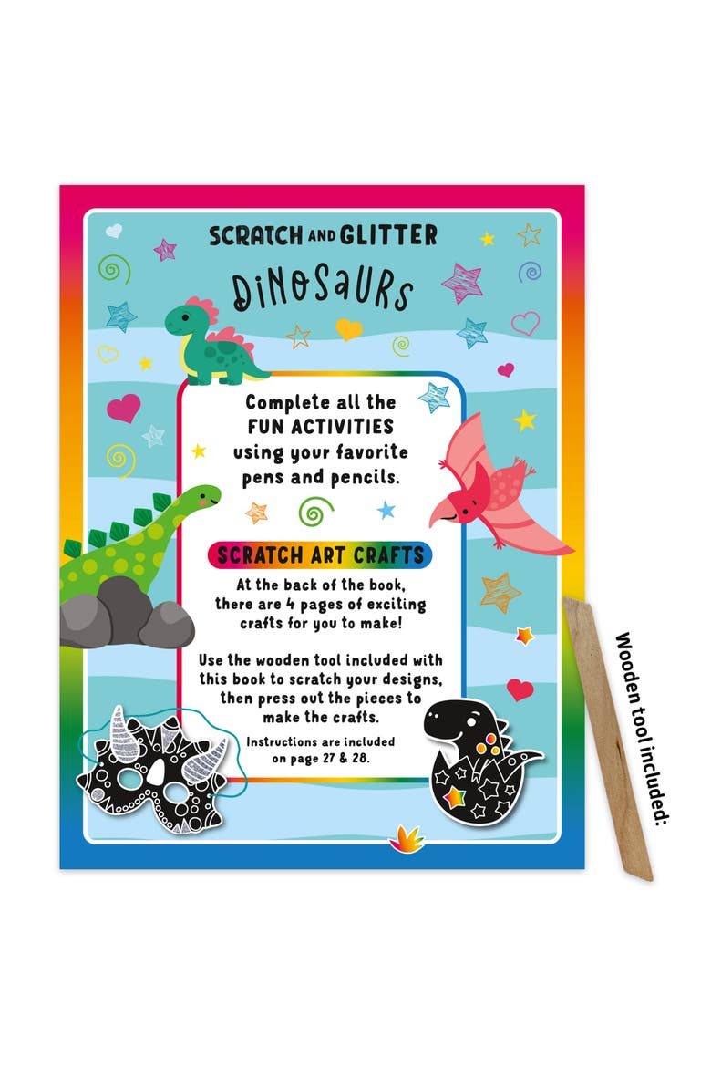 Scratch & Glitter Activity Book, Alternate, color, Multicolored