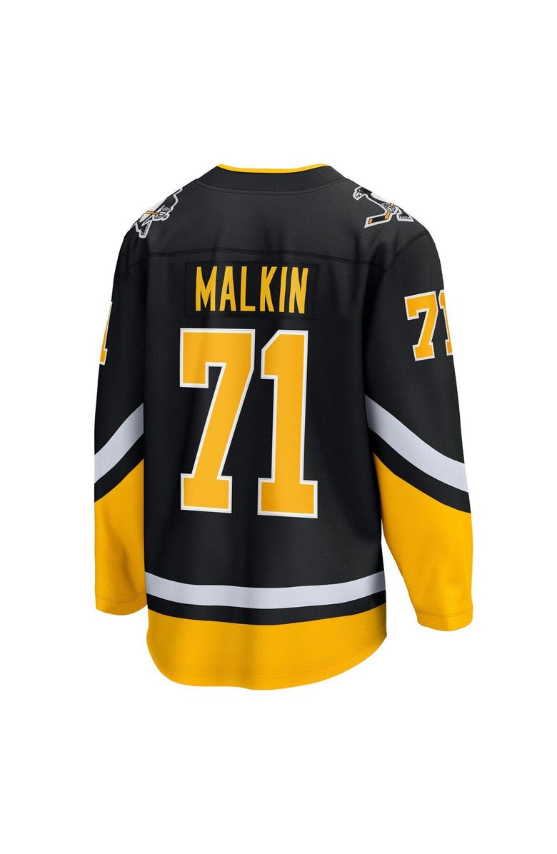 FANATICS Men's Fanatics Evgeni Malkin Black Pittsburgh Penguins Alternate Premier Breakaway Player Jersey, Alternate, color,