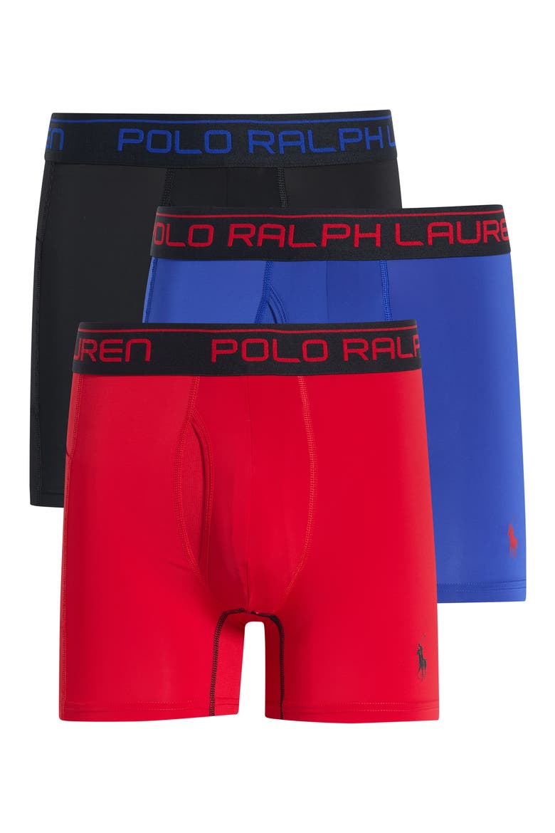 Assorted 3-Pack Performance Sport Boxer Briefs, Alternate, color, ROYAL POLO BLACK RED
