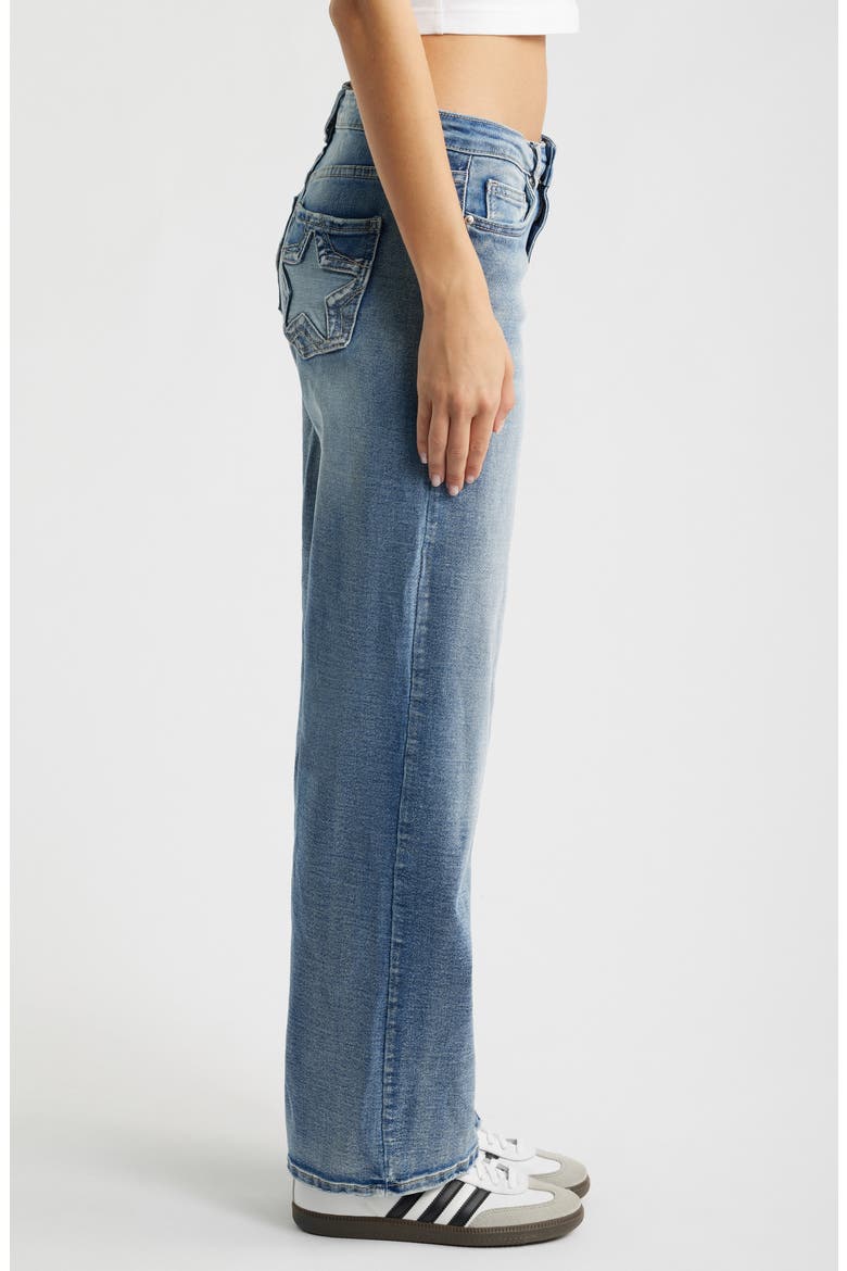 Bella Star Pocket Wide Leg Jeans, Alternate, color, LIGHT BLUE
