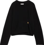 LOULOU DE SAISON Bill Draped Cashmere Sweater