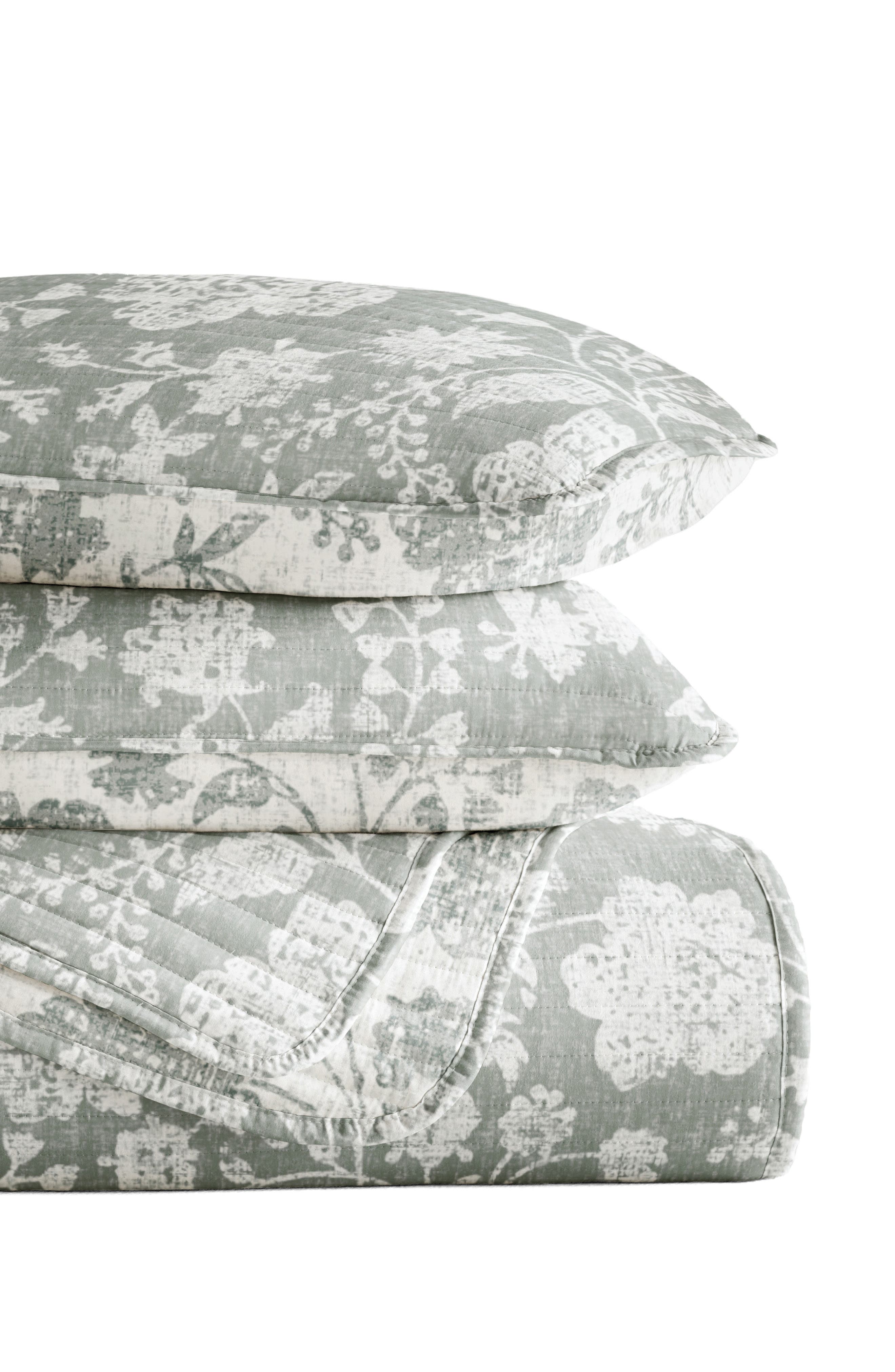 HOMESPUN Pattern Reversible Quilt & Sham Set