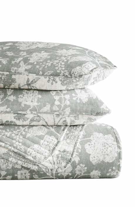 HOMESPUN Pattern Reversible Quilt & Sham Set