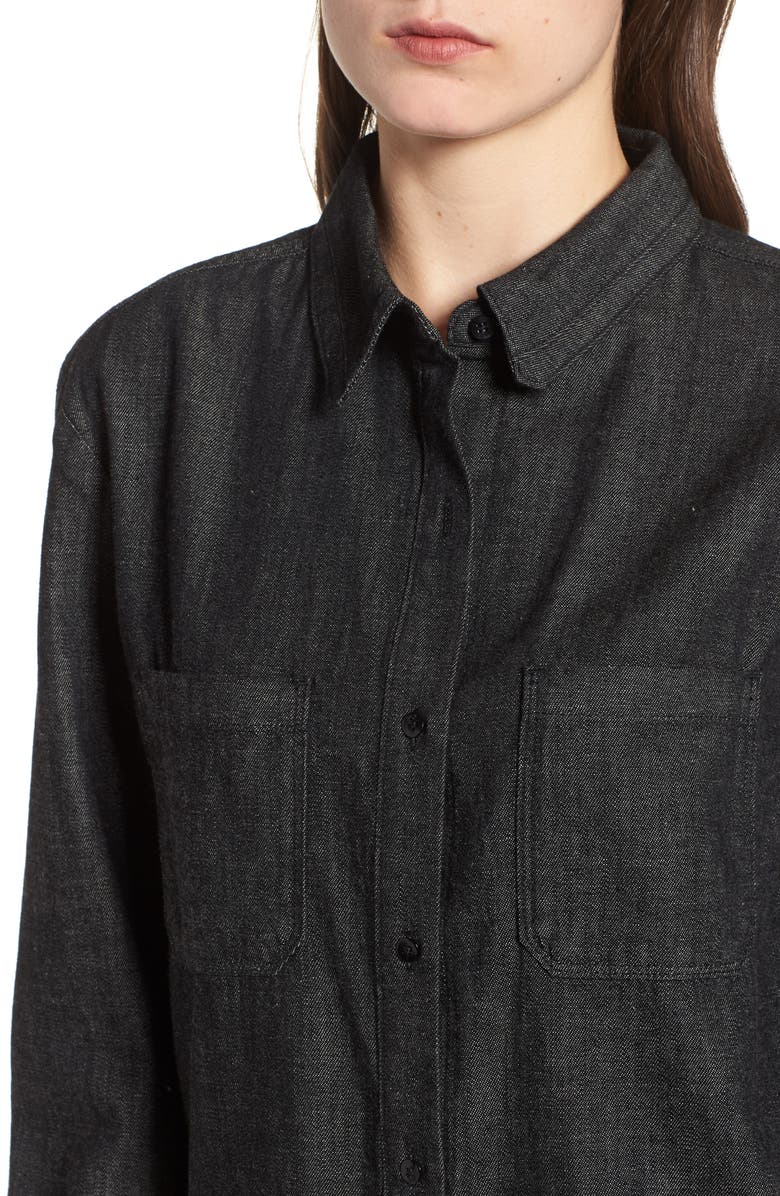AG Selena Chambray Shirt, Alternate, color,