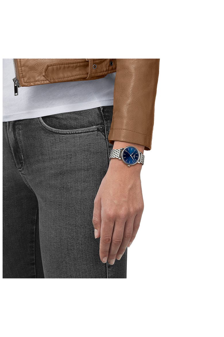 Everytime Mesh Strap Watch, 34mm, Alternate, color, SILVER