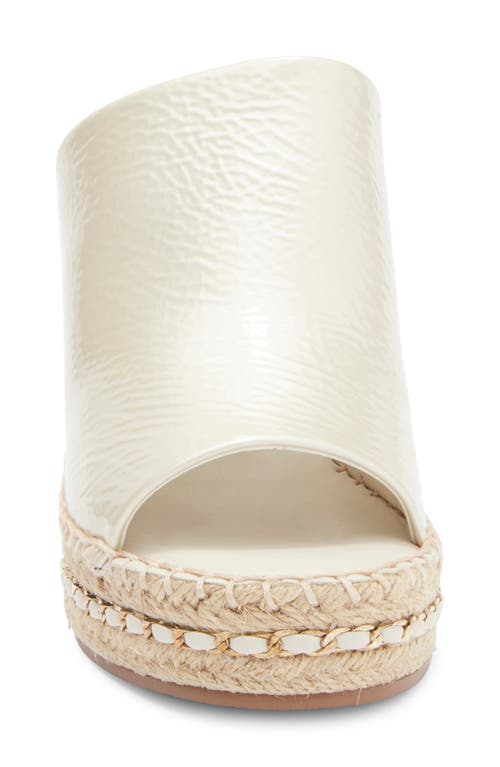 Karl Lagerfeld Paris Carina Wedge Sandal In Ecru
