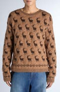 Moncler Grenoble Reindeer Jacquard Alpaca & Virgin Wool Blend Sweater