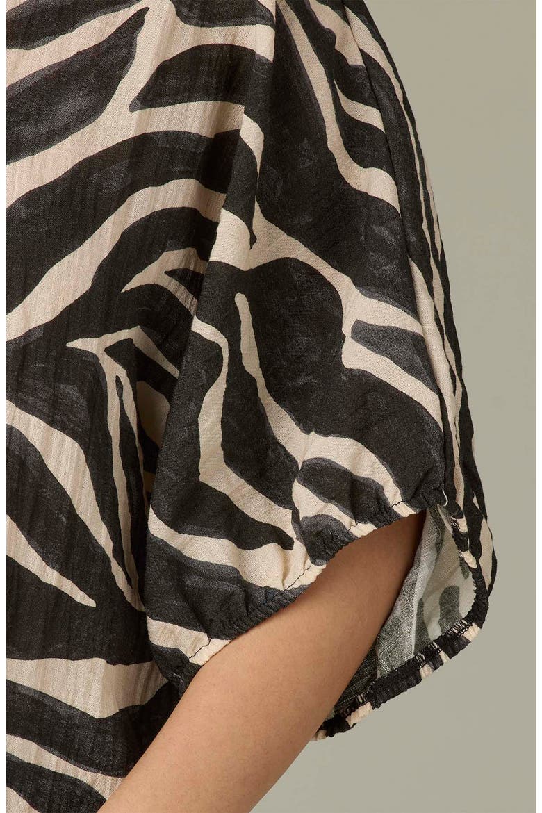 Dolman Bubble Sleeve Top, Alternate, color, CHARCOAL/ ECRU