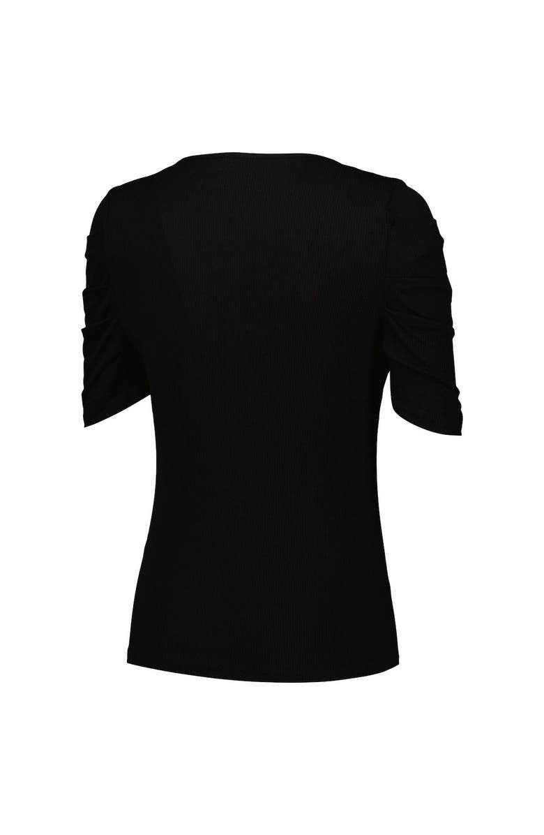 CUCE Women's Cuce Black New Orleans Saints Puff Sleeve Square Neck Top, Alternate, color, 