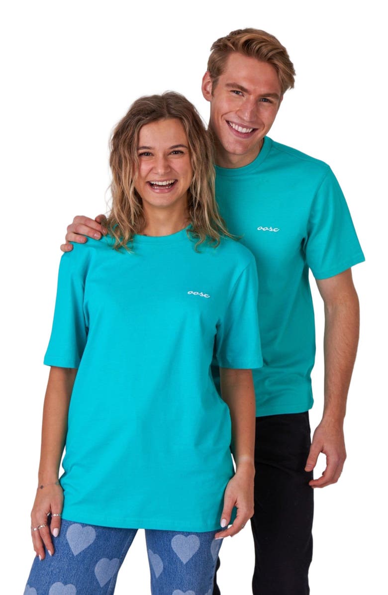 OOSC Powder Club T-Shirt - Aqua, Main, color,