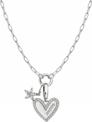 DLORIA Bloom MOM Heart Necklace