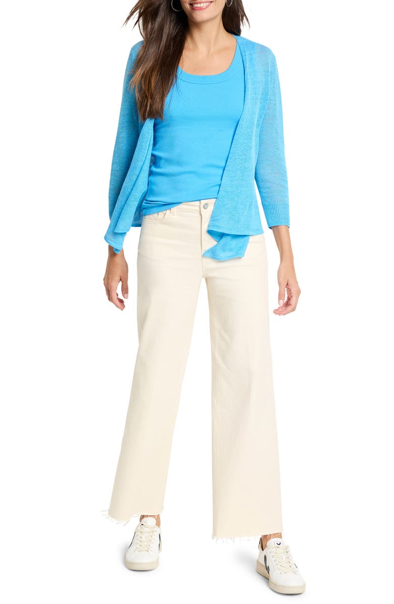 NIC+ZOE 4-Way Linen Blend Convertible Cardigan, Alternate, color, 