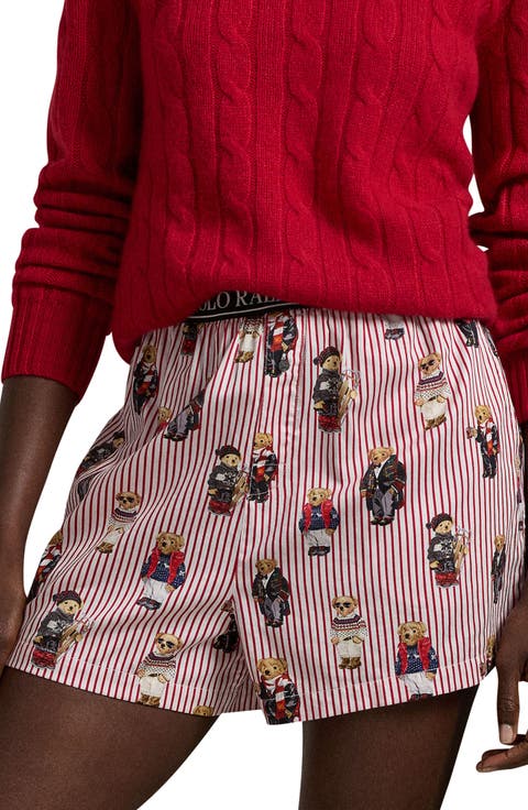 Cotton Boxer Pajama Shorts