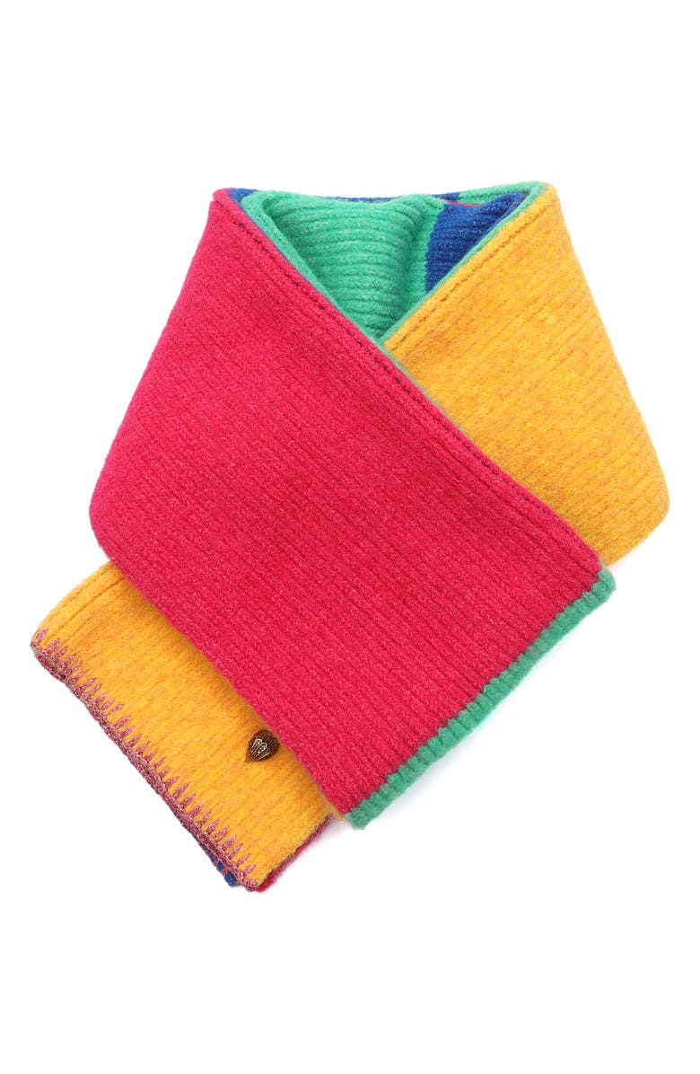 Kurt Geiger London Colorblock Scarf, Alternate, color, Classic Rainbow