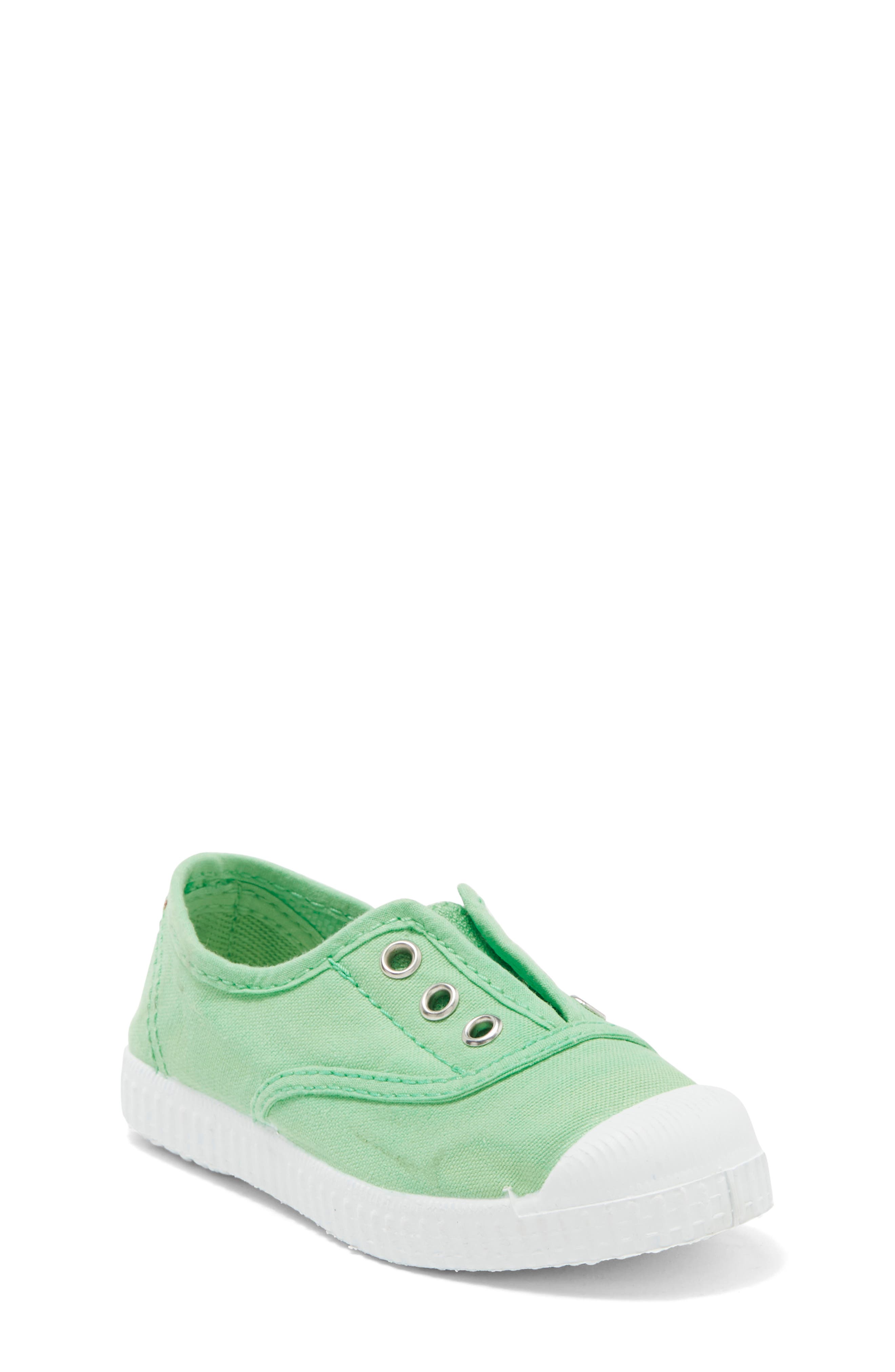 Laceless Slip-On Sneaker, Main, color, GREEN APPLE
