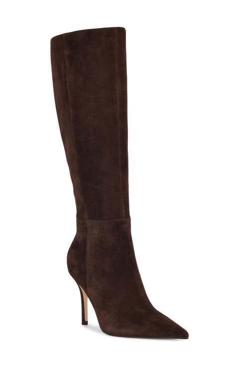 Gerty Pointed Toe Knee High Boot (Women)