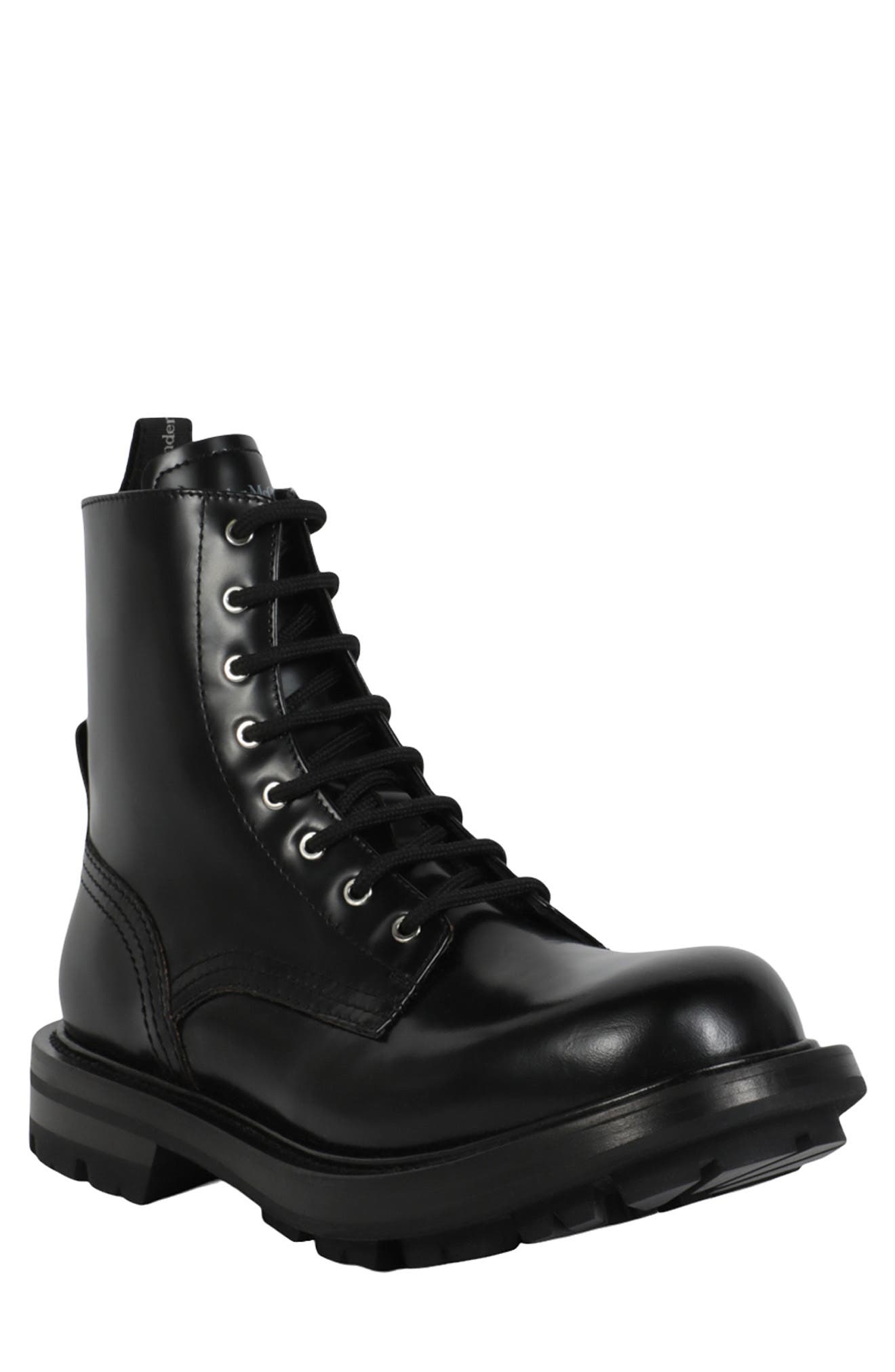 McQueen Combat Boot, Main, color, 