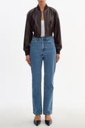 LAMARQUE Evelin W | Cropped Woven Bomber Jacket