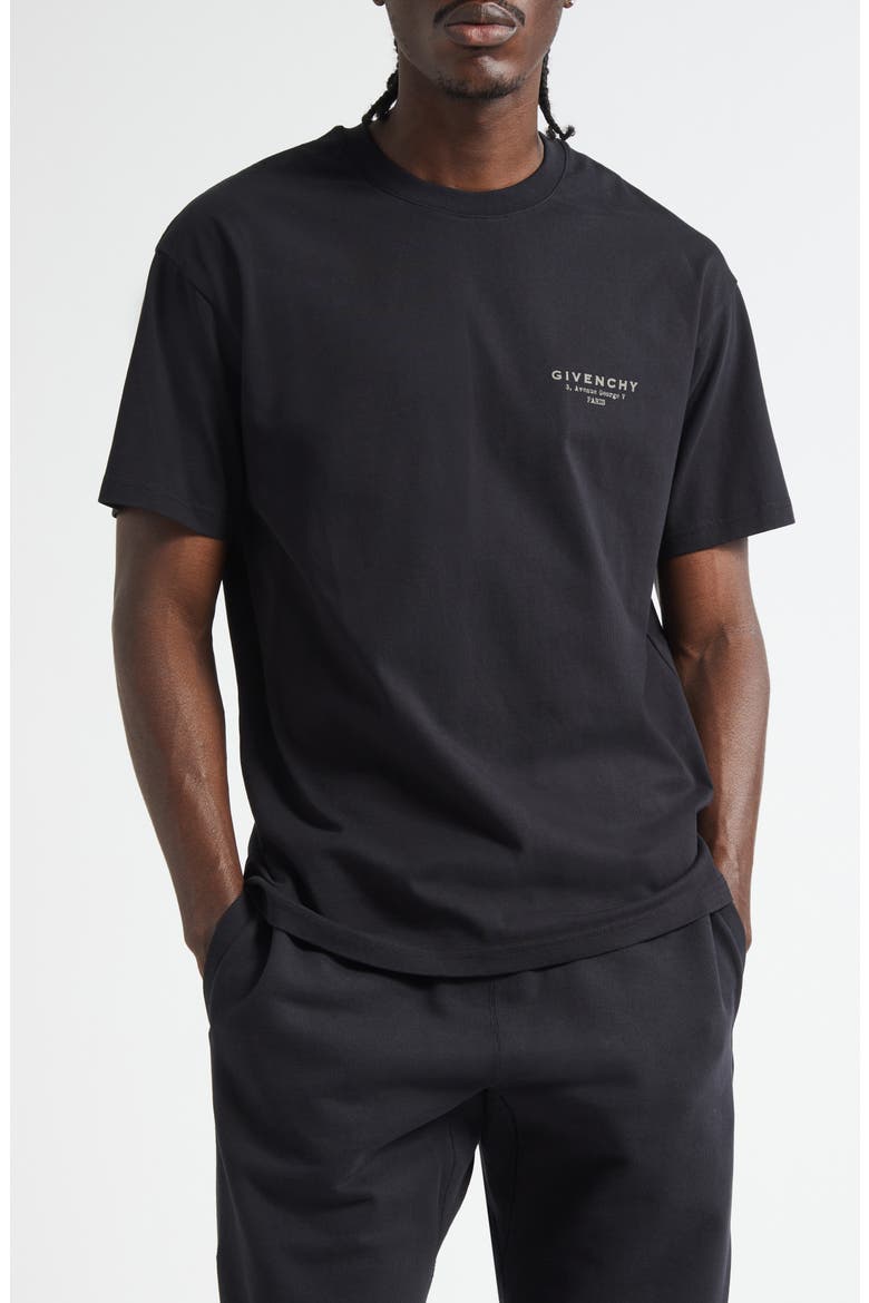 Regular Fit Logo T-Shirt, Main, color, BLACK