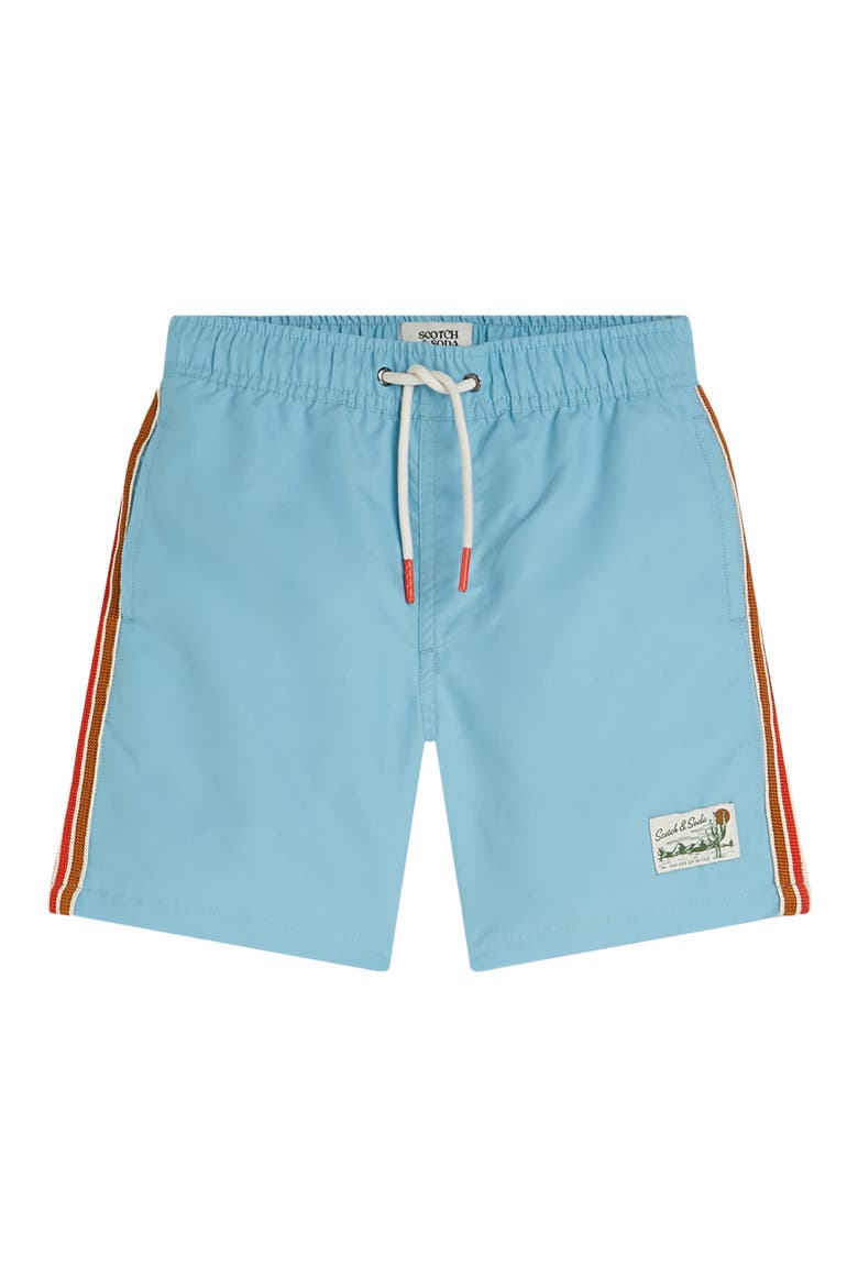 Kids' Midlength Magic Swim Trunks, Main, color, SUNS MILKY BLUE