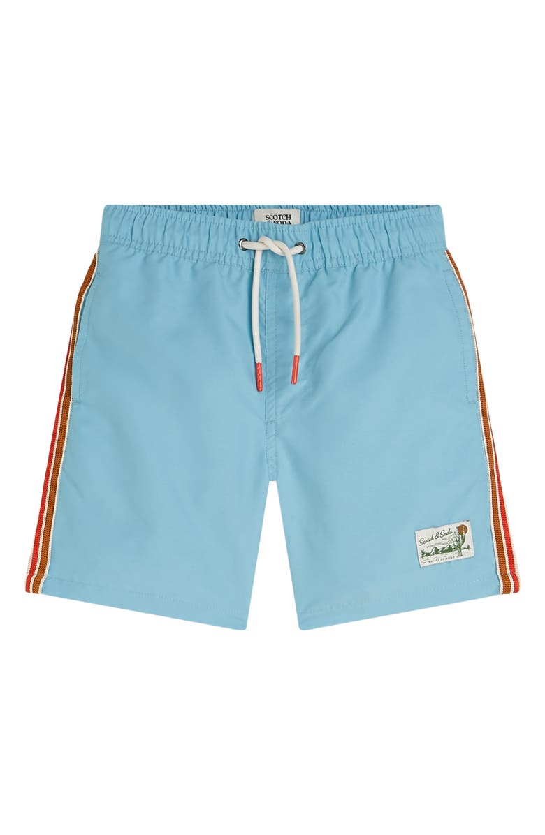Scotch & Soda Kids' Midlength Magic Swim Trunks, Main, color, 