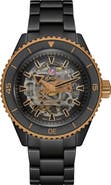 RADO Captain Cook High Tech Ceramic Skeleton Bracelet Watch, 43mm