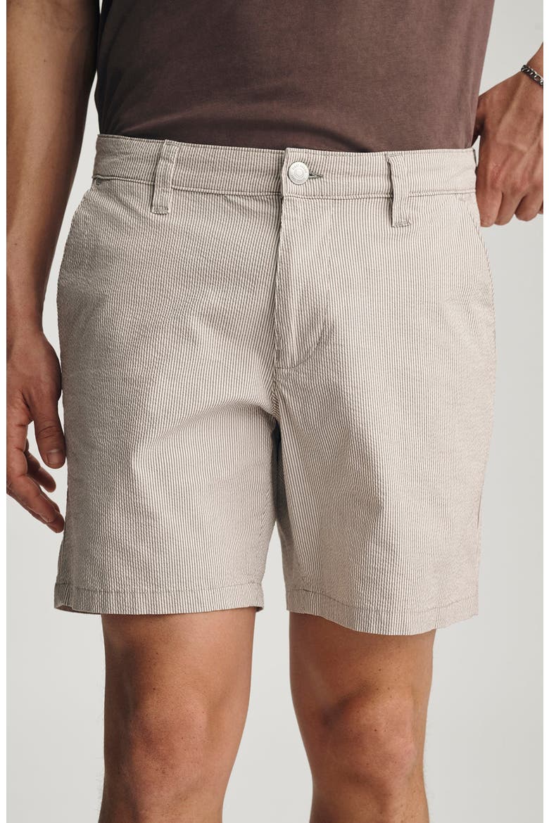Nate Flat Front Seersucker Shorts, Alternate, color, SAND SEERSUCKER