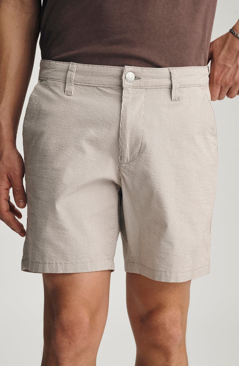 Mavi Jeans Nate Flat Front Seersucker Shorts, Alternate, color, 