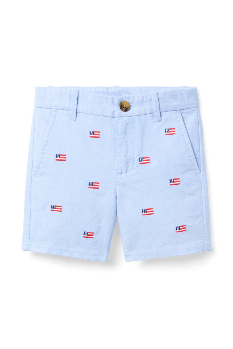 Embroidered Flag Short, Main, color, Blue