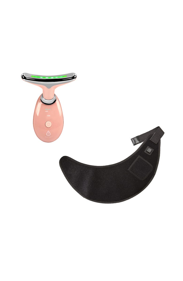 PURSONIC Total Neck & Face Rejuvenation Red Light Therapy Neck Wrap & 7-in-1 Sculpting Wand, Main, color, Multicolor