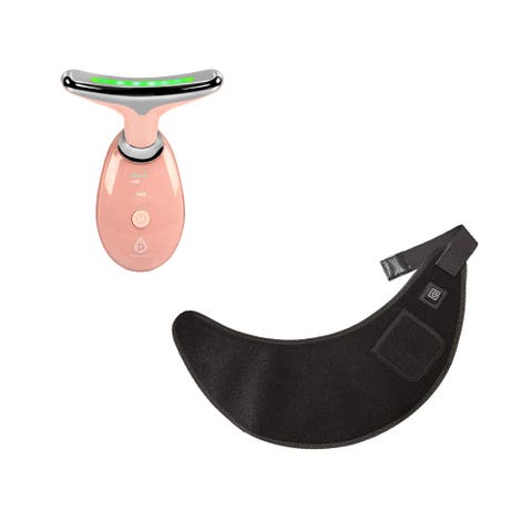 Total Neck & Face Rejuvenation Red Light Therapy Neck Wrap & 7-in-1 Sculpting Wand