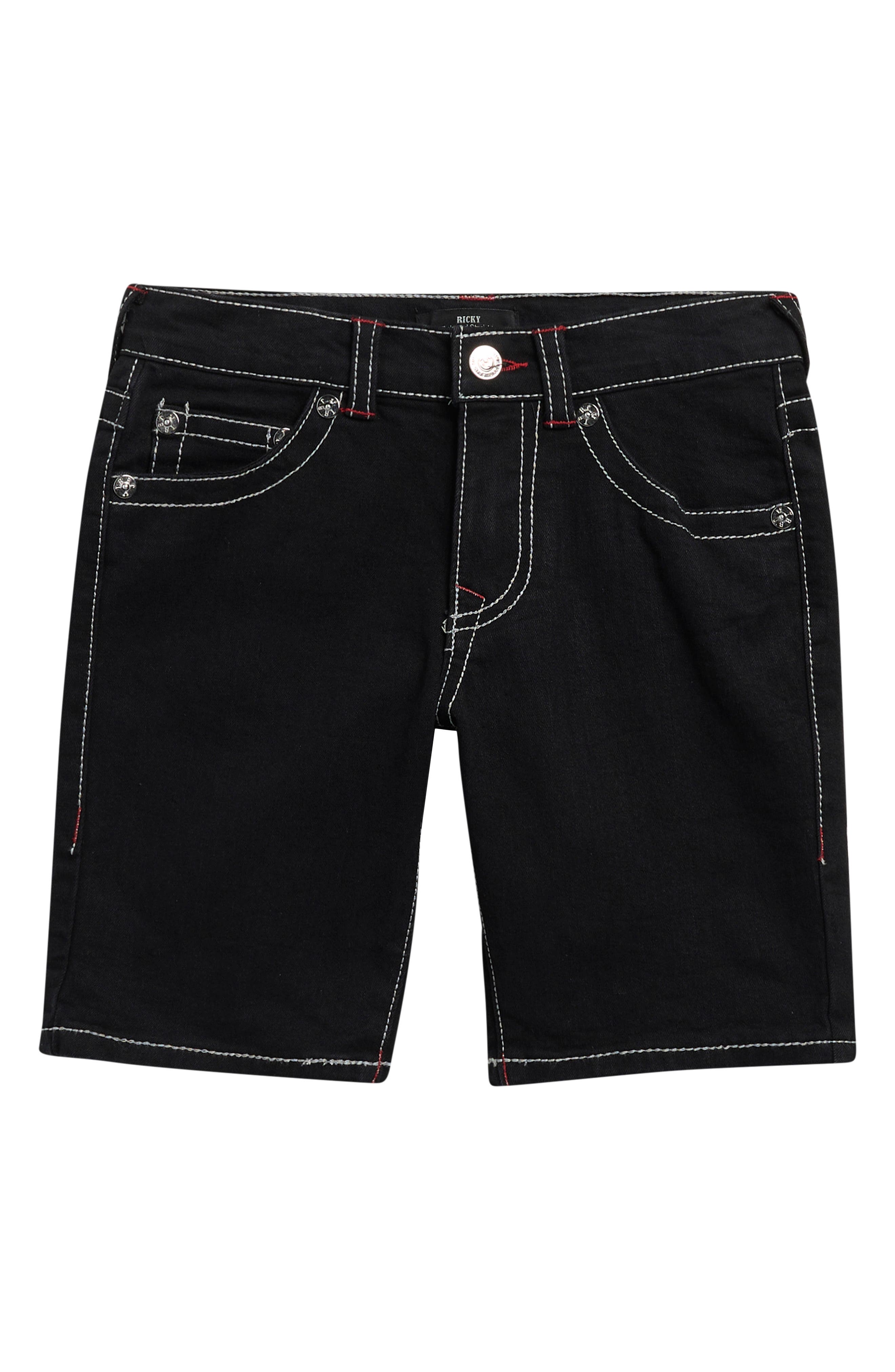 True Religion Kids' High Rise Denim Shorts