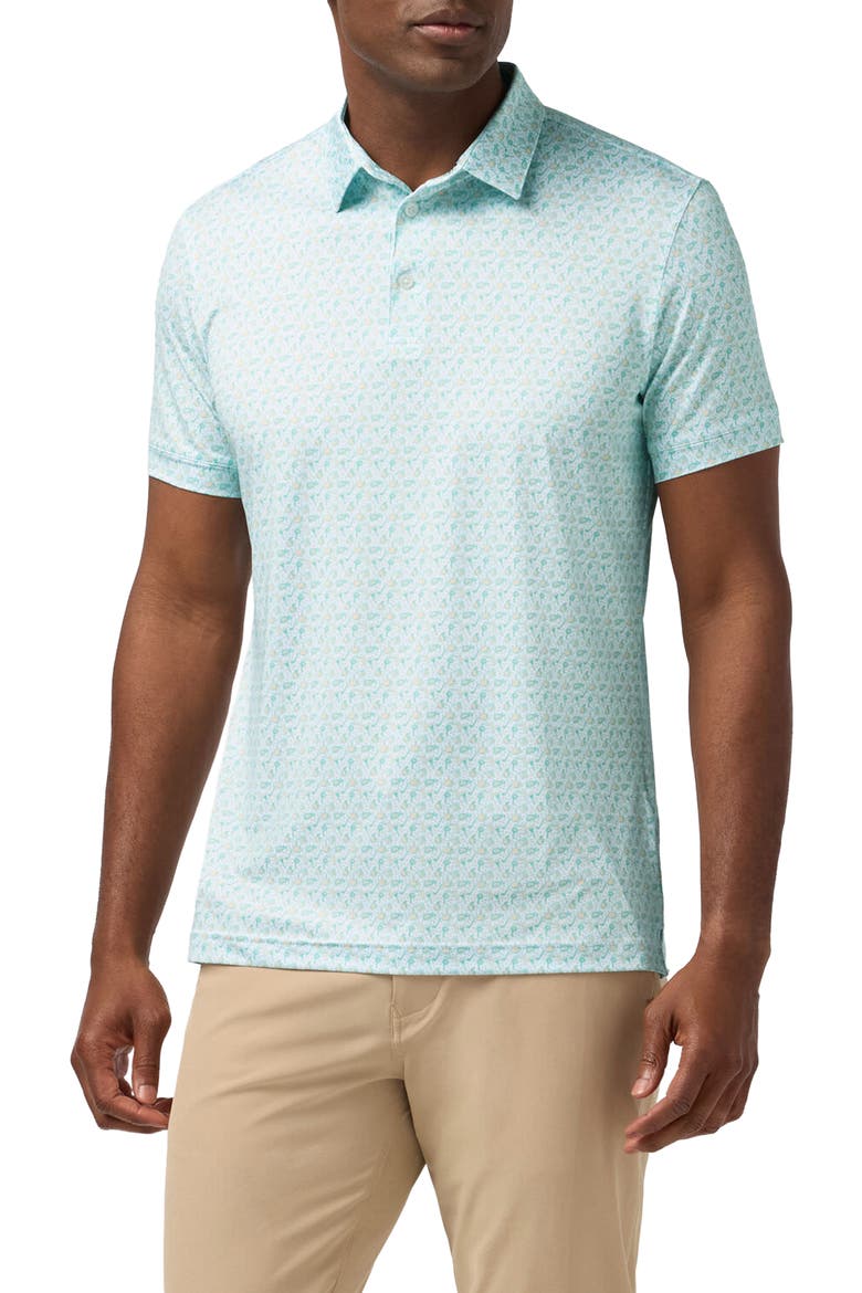 Versa Trim Fit Performance Golf Polo, Main, color, PEACH AS IT LIES