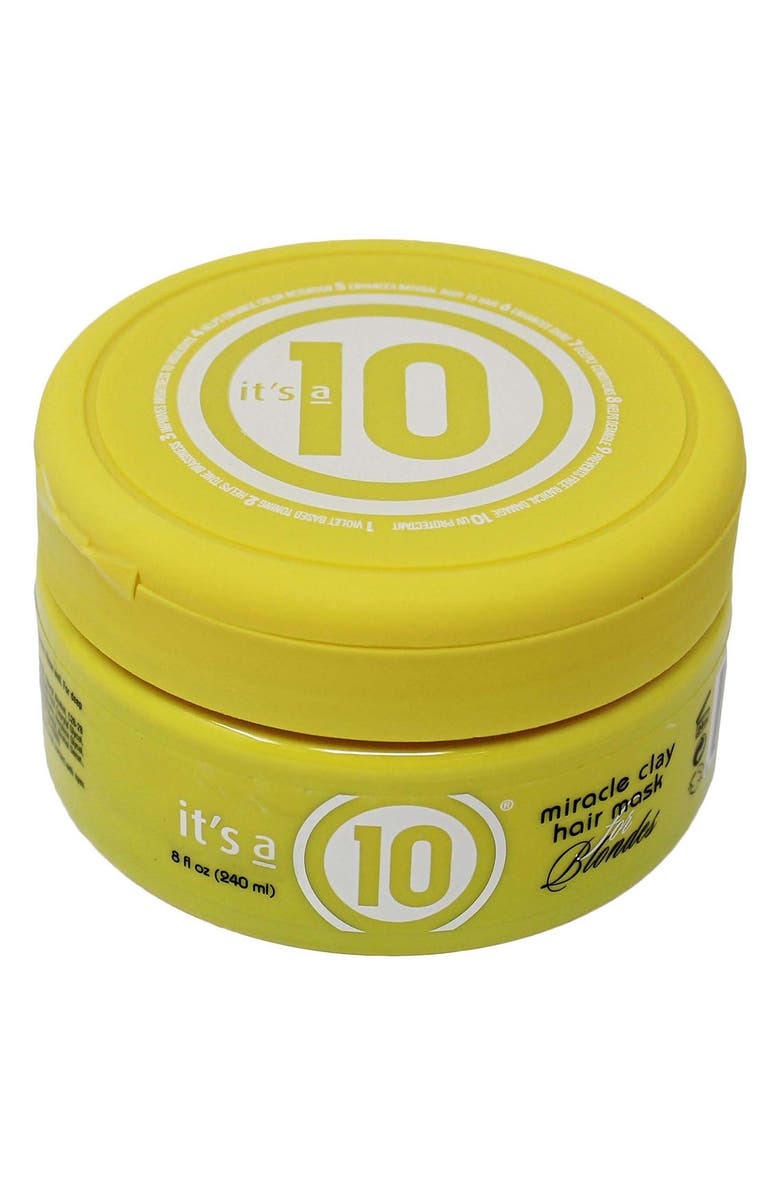 ITS A 10 It's a 10 Miracle Clay Mask for Blondes - 8 oz., Main, color, 