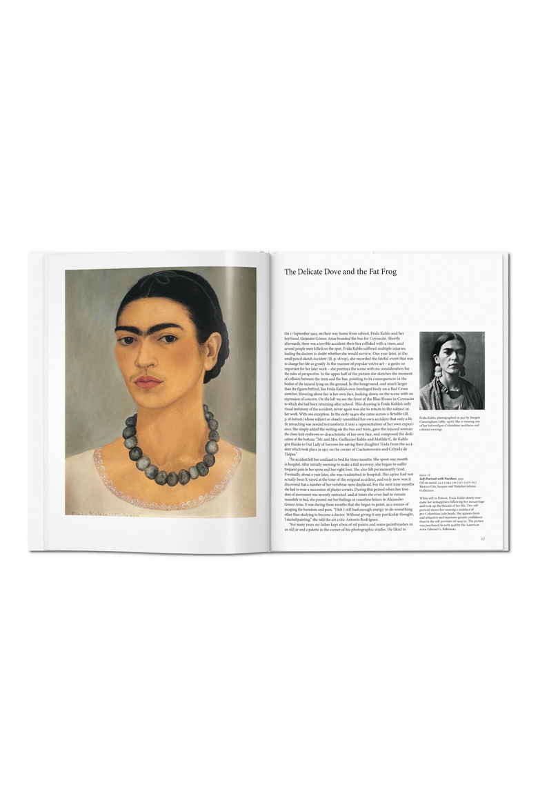 Frida Kahlo Book, Alternate, color, White