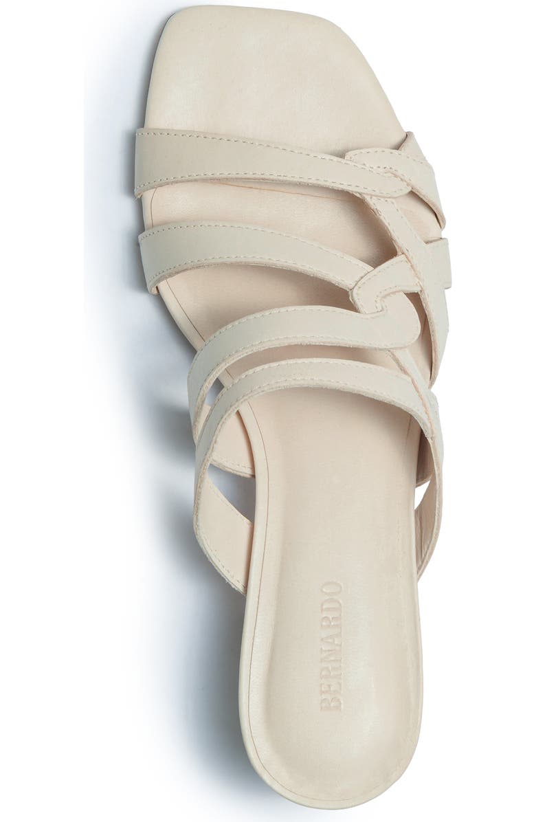 Bernardo Footwear Johanne Low Heel Sandal, Alternate, color, Eggshell