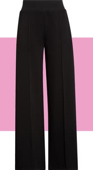 THEO AND SPENCE Pleated Wide Leg Knit Pants