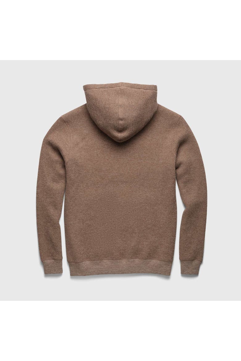 Ivan Waffle Fleece Hoodie, Alternate, color, camel heather
