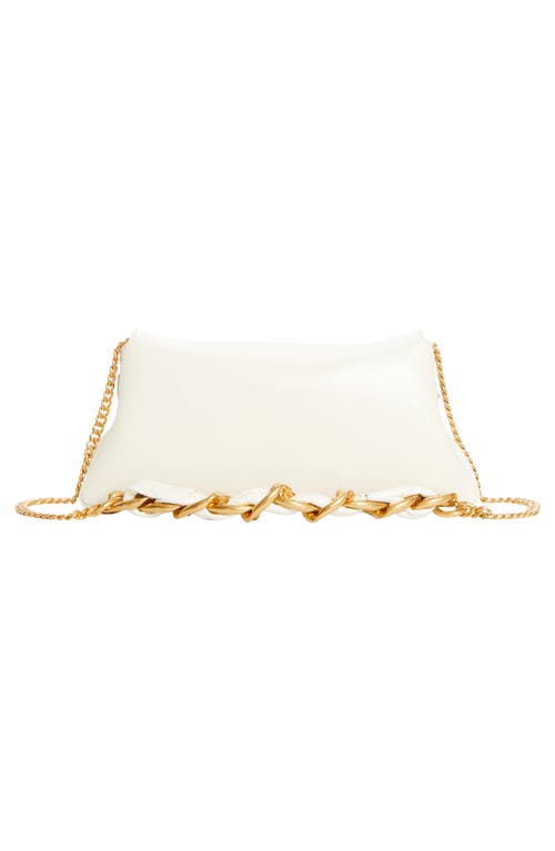 Balmain 1945 Soft Crinkled Leather Clutch