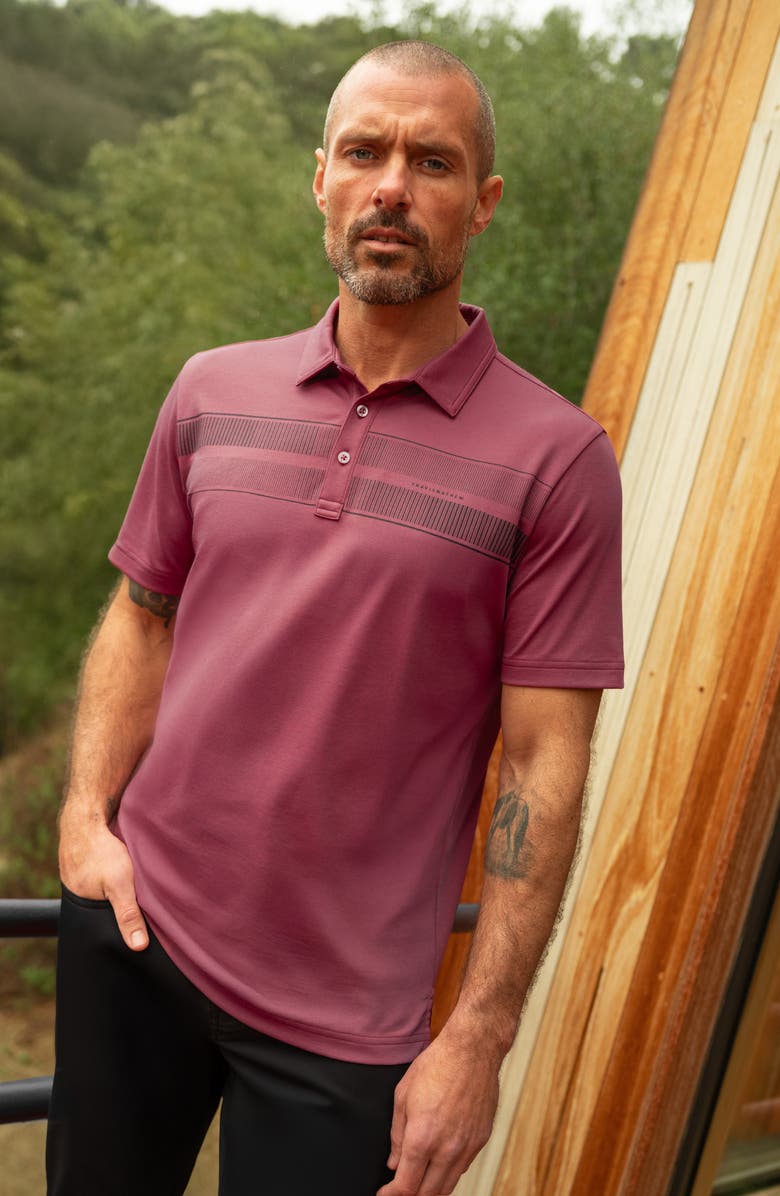 TravisMathew Family Trip Polo, Alternate, color, Roan Rouge